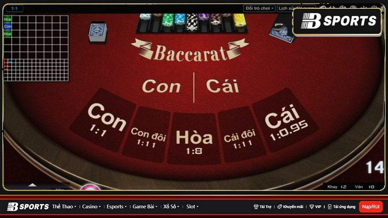 Baccarat là game bài phổ biến và đắt khách tại nhà cái TT128